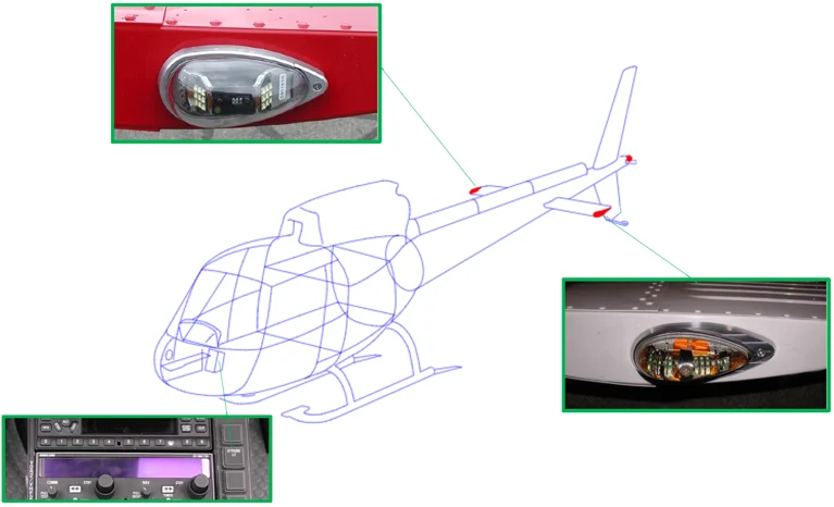 AS 350 B3 LED Position Strobe lights